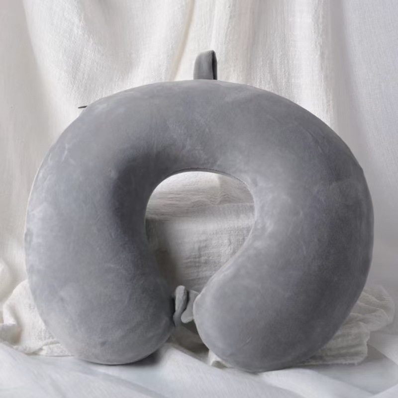 Cartoon U almohada almohada de cuello almohada de columna cervical almohada de avión siesta memoria almohada de cuello almohada de algodón fabricante de regalos portátiles comercio exterior