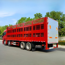 轻型仓栅式半挂车 13米自卸高栏运输车福田前四后八运猪车运羊车