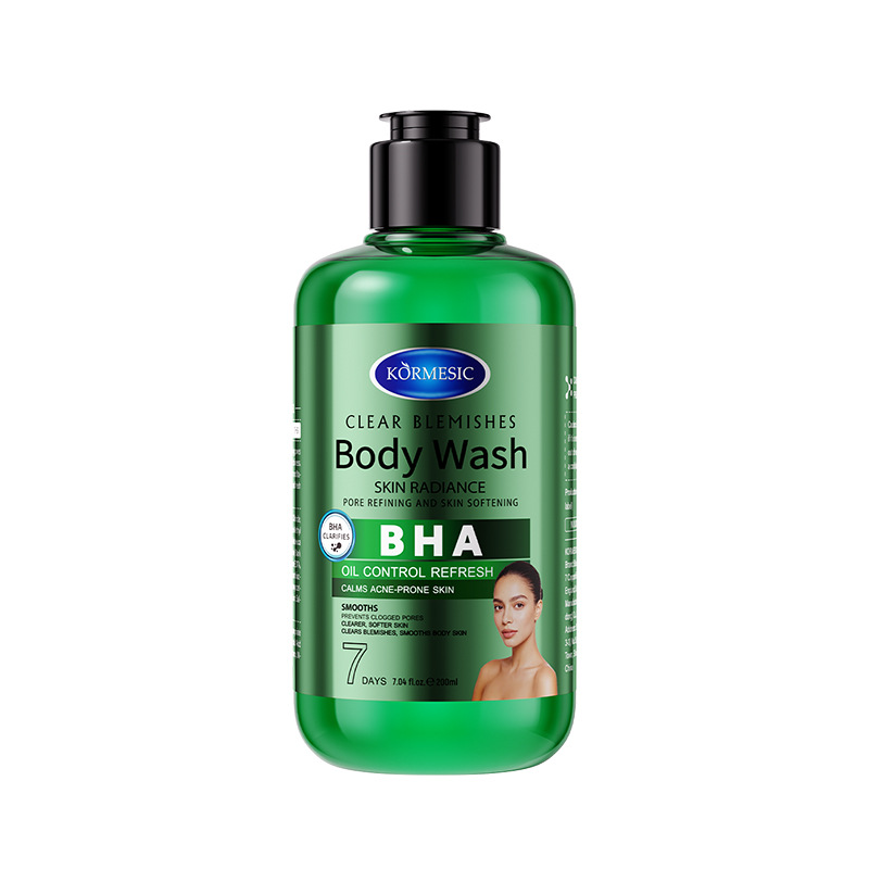 KORMESIC transfronterizo AHA exfoliante gel de ducha limpio piel brillante hidratante comercio exterior mayorista