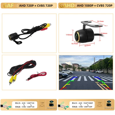 License Plate Holder Dual Purpose | Vehicle camera - ahd720pcvbs-three-control-fisheye-wide-angle-little-butterfly-gold-lens-fisheye-wide-angle
