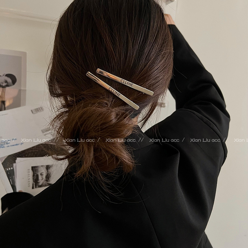 欧米のins金属のアルファベットの一字のアヒルの口のヘアピンのファッションの甘いクールな前髪のサイドの化粧は馬の尾を挟んで髪を挟みます。|undefined