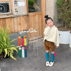 春秋款兒童襪子a類無骨女童長筒襪嬰兒公仔寶寶精梳棉公主襪批發