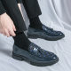 Autumn 2024 Men's Platform Shoes plus size Casual Flip-on Leather Shoes Men's Brock Tassel Low Slip-on Men's Shoes