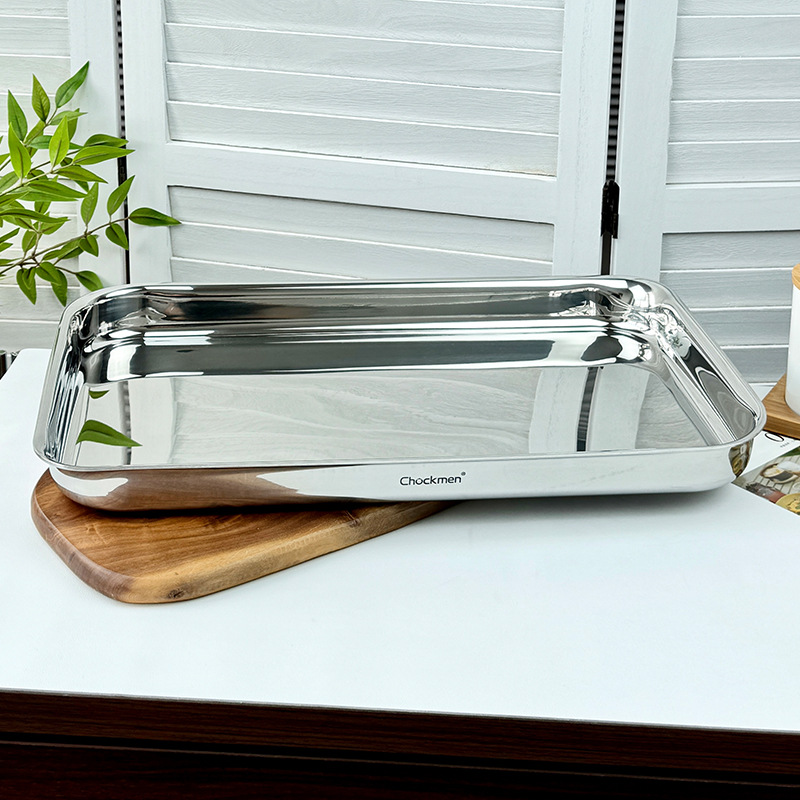 Chockmen Zhuo Deming 18 / 10 horno electromagnético de acero inoxidable 45cm bandeja de pescado asado