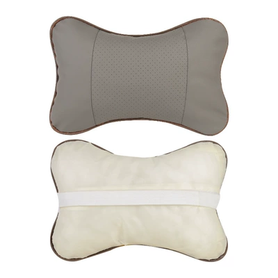 Car Headrest, Car Pu Leather Headrest - gray-single-opp-bag-packaging-2315cm