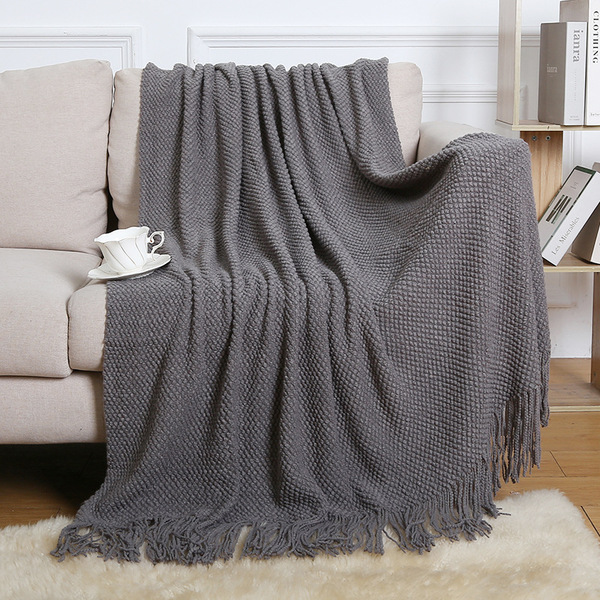 Wool knitted carpet sofa