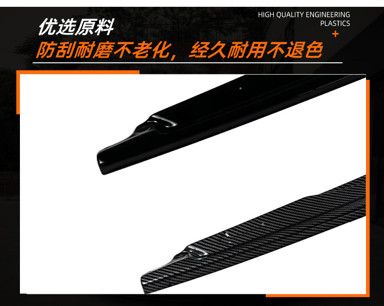Suitable for Audi A3 S3 8Y Sline 2021+ Standard Axle Side Skirts, Spoiler, and Exterior Modification