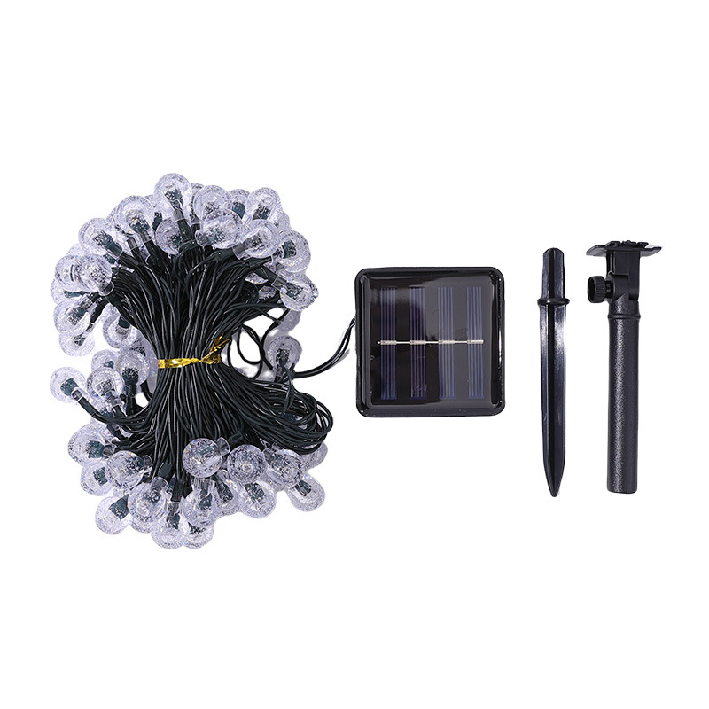 2024 nueva burbuja solar transfronteriza lámpara de lámpara jardín exterior camping lámpara de decoración bola de cristal LED lámpara de color