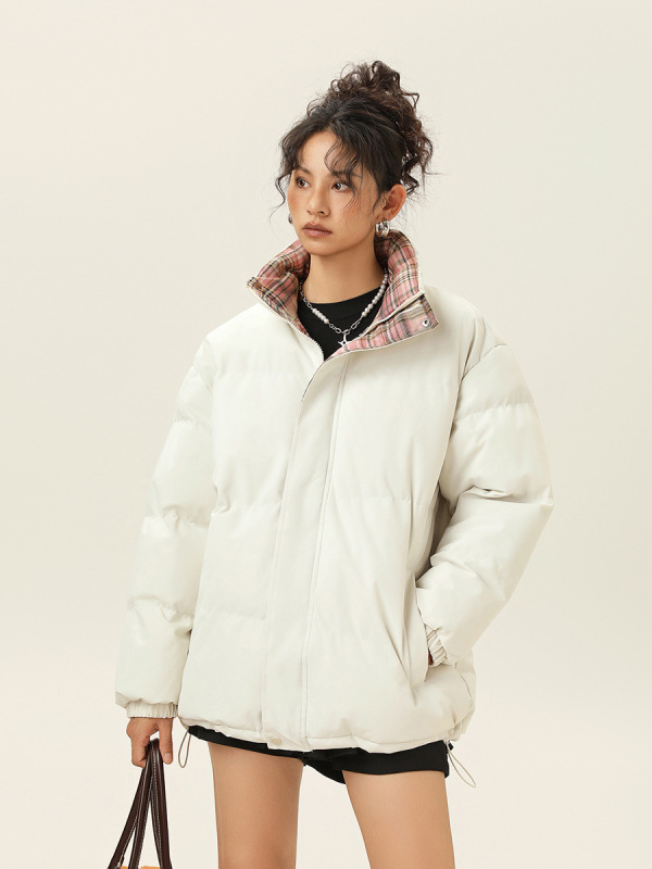 跨境专供冬季棉衣男防泼水新款保暖立领棉服女加厚小众面包服批发|undefined
