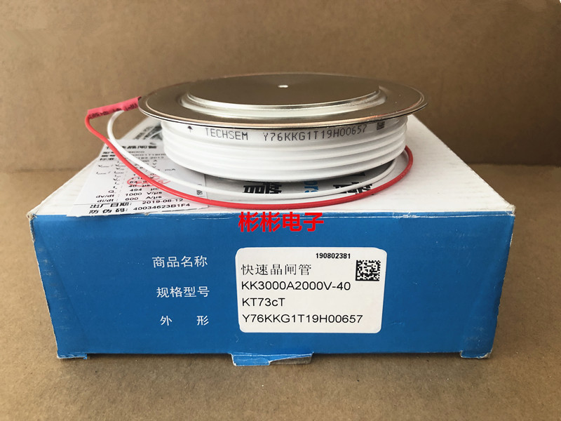 TECHSEM Y76KKG KK3000A2000V襄樊台基中频电炉快速晶闸管 可控硅