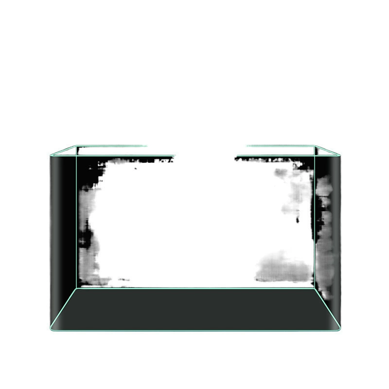 Hot bending tank transparent glass lazy fish tank living room balcony home landscaping small and medium-sized decorative goldfish ecological fish tank