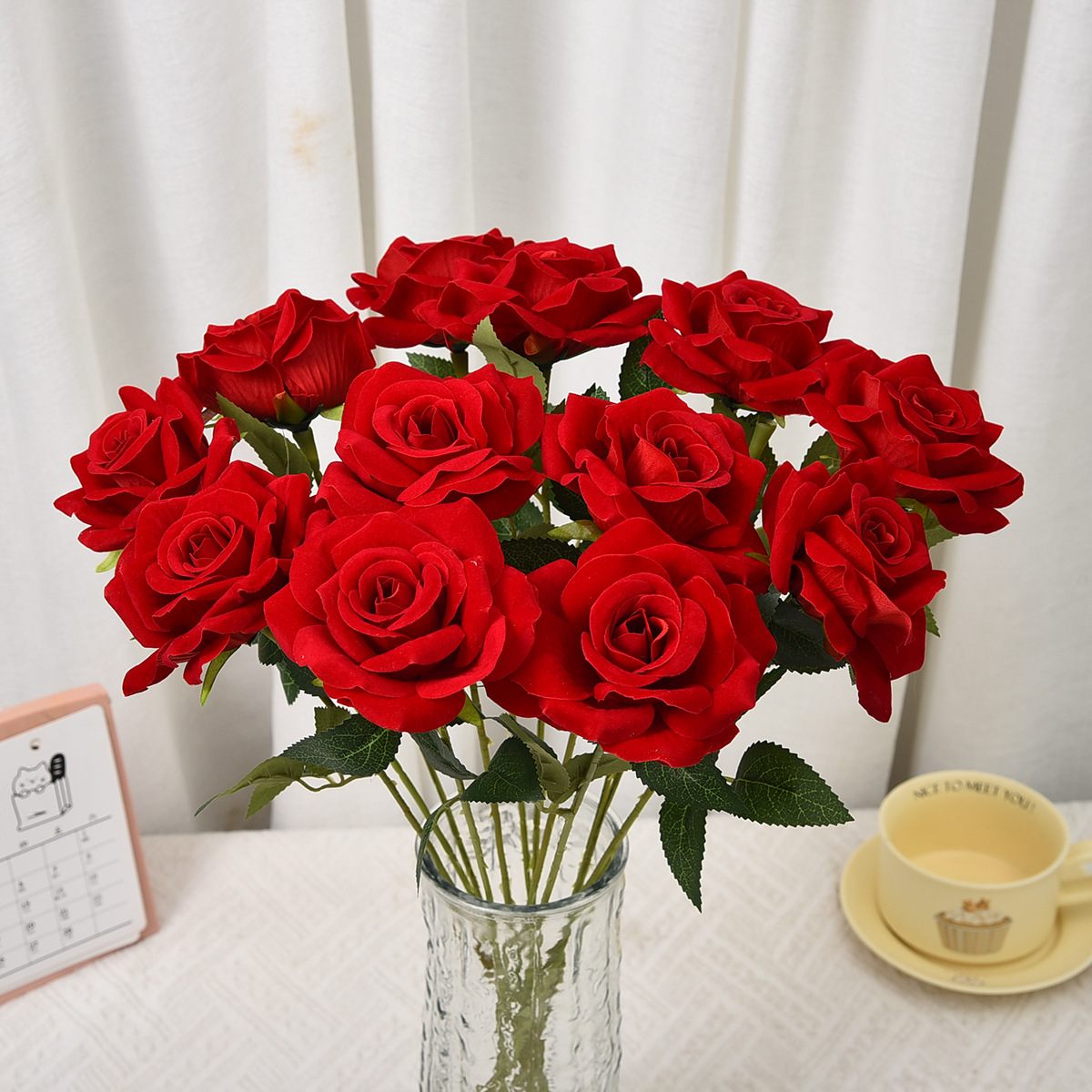 다이아몬드 벨벳 로즈 레드(직경 9.5cm)