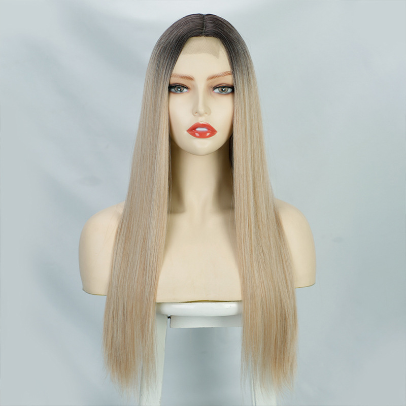 240g Weight Fashion Style Wigs Ladies Wigs Long Straight Hair Chemical Fiber Headgear Wigs Wholesale 无