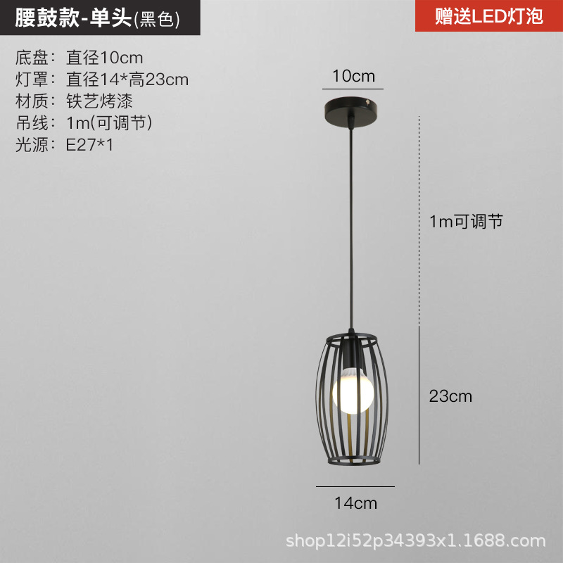 Nueva lámpara de comedor, candelabro, comedor moderno y simple de tres cabezas, celebridad de Internet, barra de bar creativa de lujo ligero, lámpara principal americana