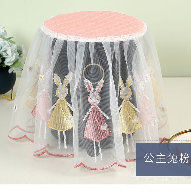 토끼 자수--핑크색