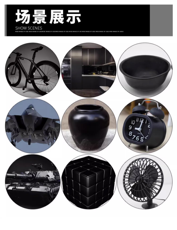 Black self-painting paint that does not fade, rust-proof, for metal car wheels, available in matte black, glossy black, and matte finishes for color modification