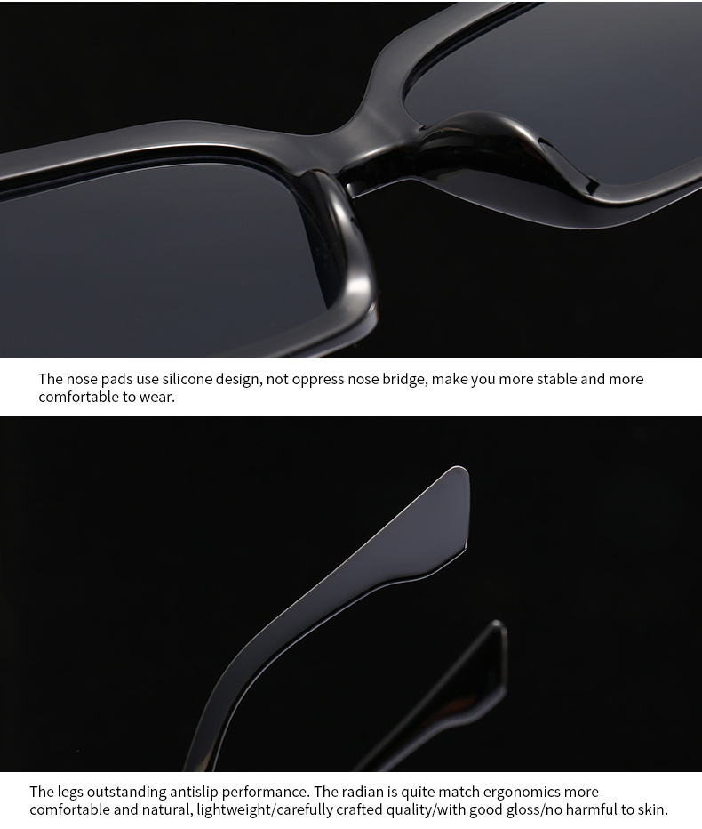 Cross border foreign trade new modern retro square frame sunglasses INS style street style big name sunglasses 9147_voghion.com