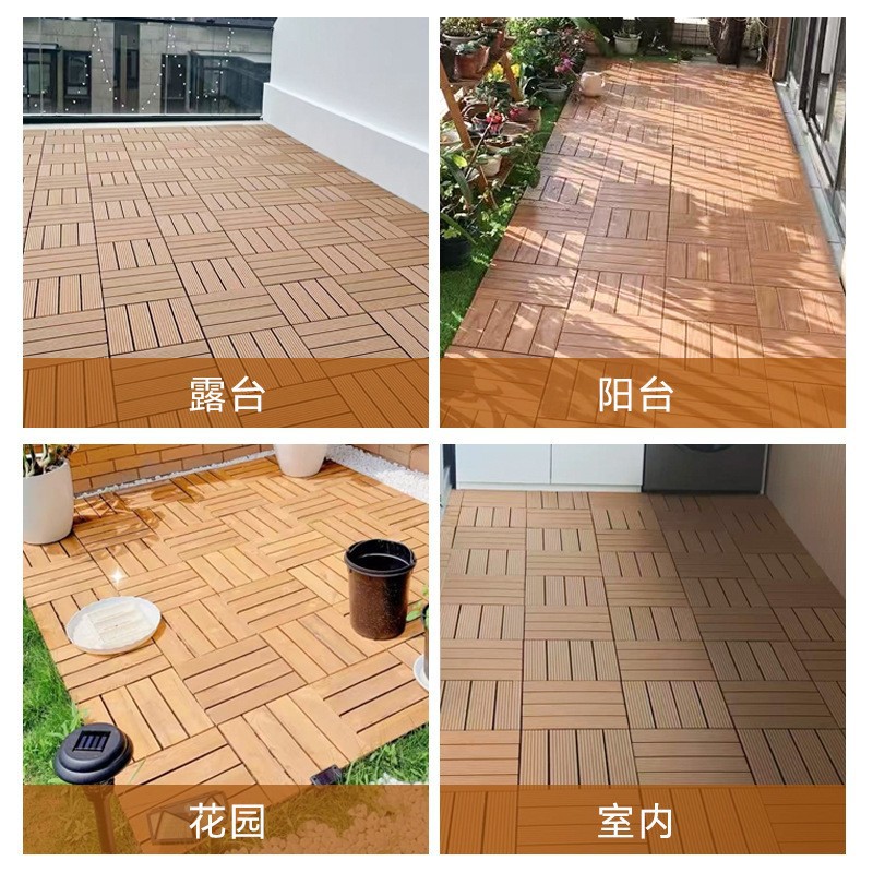 PVC piso de plástico balcón estofado terraza jardín al aire libre piso de empalme patio plástico empalme fábrica de fichaje image 3