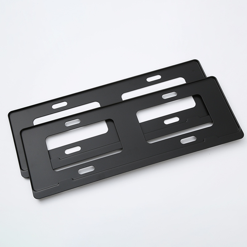 Marco de matrícula plateado sin marco personalizado Marco de matrícula de fibra de carbono sin marco Marco de matrícula negro sin marco Marco de matrícula de fibra de carbono sin marco image 3