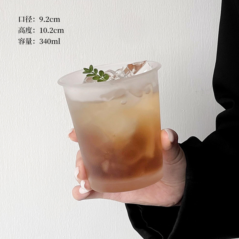반투명 역유리컵 쇼트 스타일 [340ml]