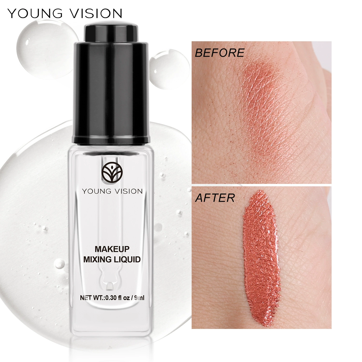 Препраймер для макияжа YOUNG VISION, сыворотка, карандаш для глаз, пудра, румяна, гель-лак, тени для век