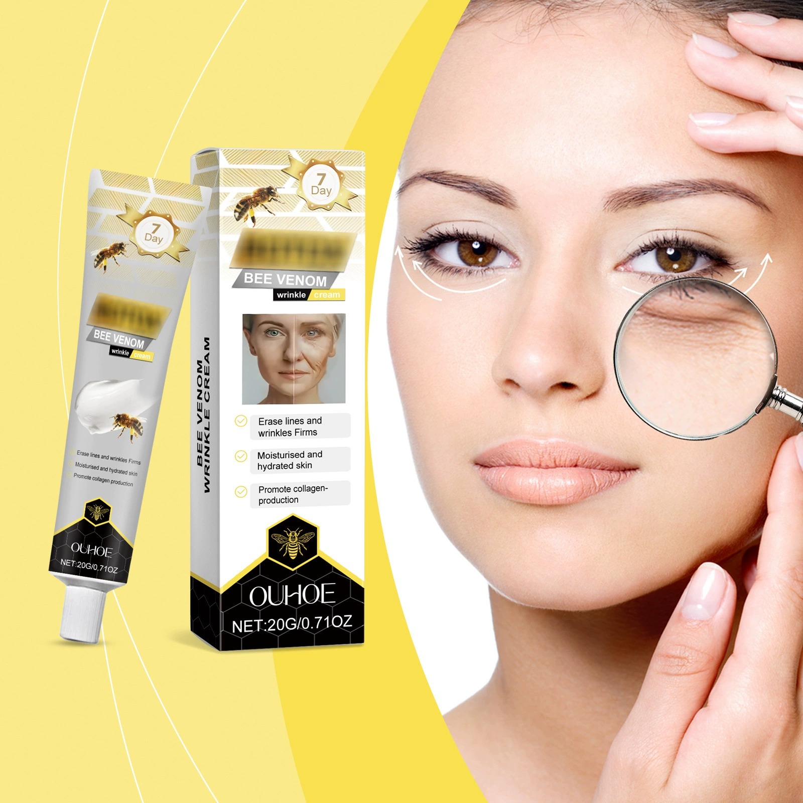 OUHOE Medical moisturizing delicate nutritious cream, bee venom