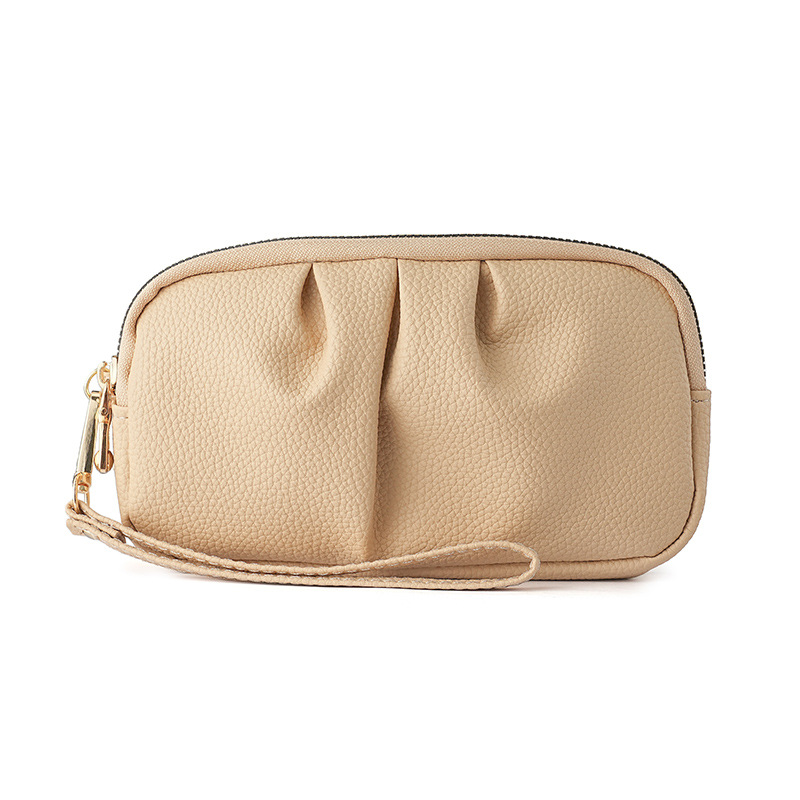 Nuevo mini bolso de mano de cuero PU para mujeres bolso de cuello de madre de doble capa de gran capacidad temperamento bolso de mujer bolso de teléfono móvil