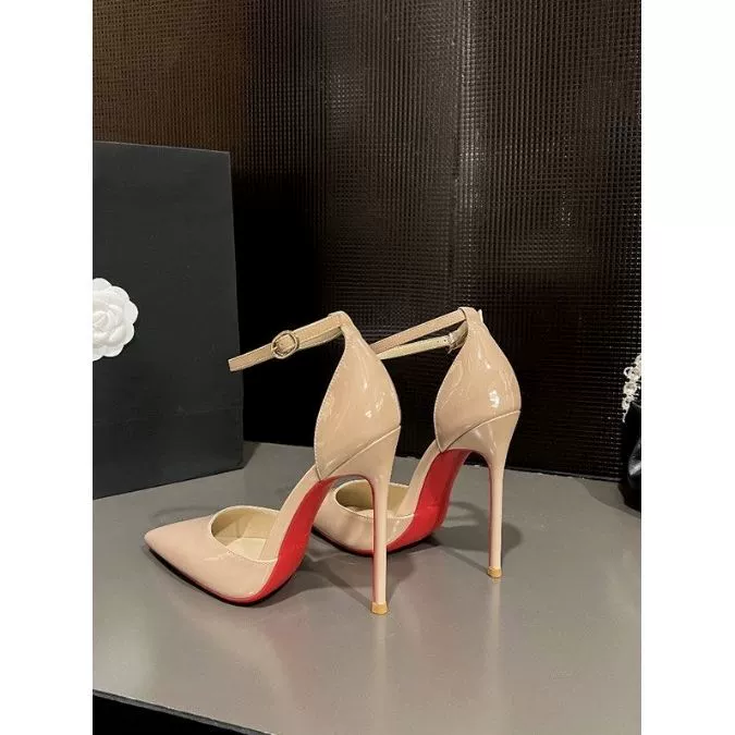 Однотонные туфли-лодочки на шпильке для женщин, новинка 2025 года, чистый и элегантный французский стиль, с острым носком, неглубокие, нишевые туфли