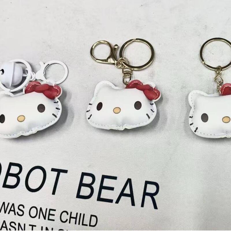Ins Xiaohongshu Cartoon Keychain Backpack Pendant Bag Decoration Car Keychain Kt Cat Leather Small Gift Ins Xiaohongshu Cartoon Keychain Backpack Pendant Bag Decoration Car Keychain Kt Cat Leather Small Gift