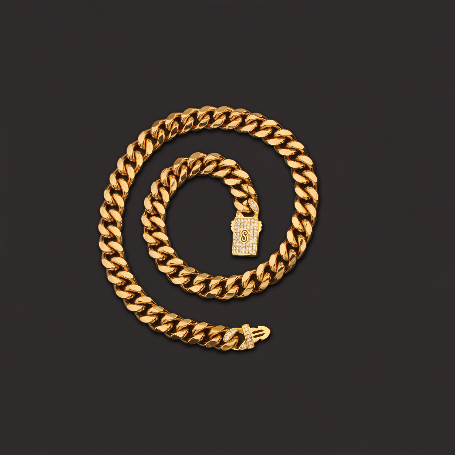 33g Weight Box Clasp Closure Clasp Closure Type Chain Necklace Classification 304 Stainless Steel Chain Material Cuban Link Chain Curb Chain Chain Type 1 Piece Quantity Holiday, Party Occasion 304 Stainless Steel Material Geometric Pattern All Seasons Season Men's Gender Plating Design Hip-Hop, Punk Style Hip-Hop Punk Geometric 304 Stainless Steel Plating Men's Chain Necklace Men Chain Necklaces 12