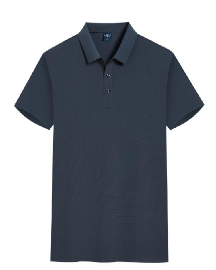 Camiseta de manga corta verano nuevo estilo elástico transpirable y agradable para la piel hombres negocios camisa POLO de manga corta estilo caliente de comercio exterior
