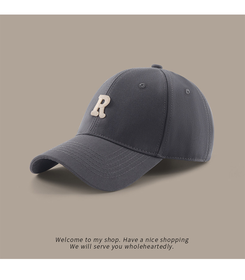Fabrik-Direktversand Baseballkappe mit Buchstaben-Stickerei, großer Kopfumfang, Unisex, breite Krempe, lässige Ente-Schirmmütze, universell einsetzbar, Sonnenschutzmütze