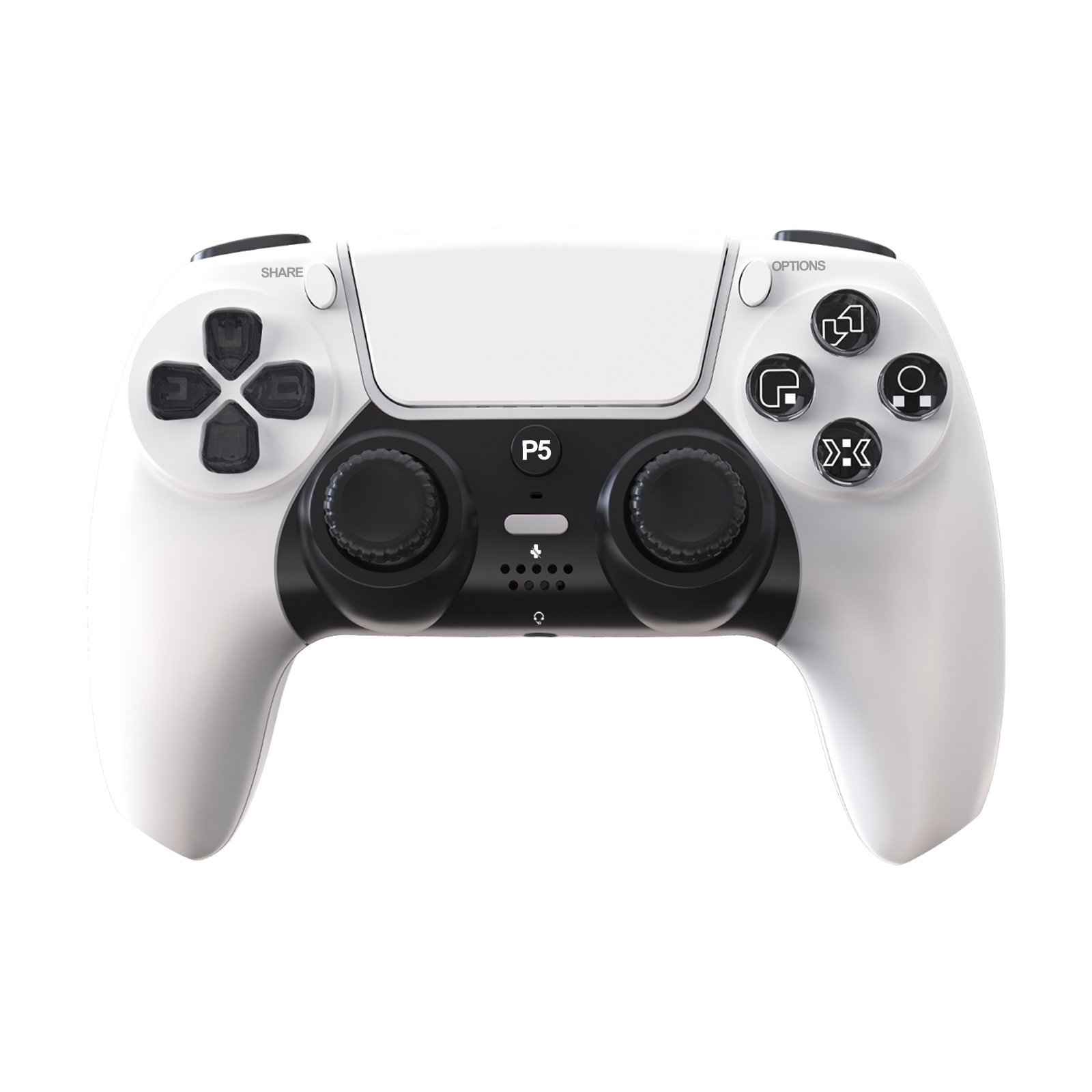 Fabricante PS5 inalámbrico Bluetooth maneja doble vibración giroscopio de seis ejes sensación de cuerpo efecto Hall PS5 control de juegos