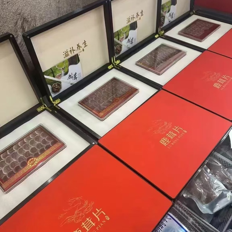 鹿茸片批发礼盒装东北吉林鹿茸红粉片血片代发送礼泡酒滋补|undefined