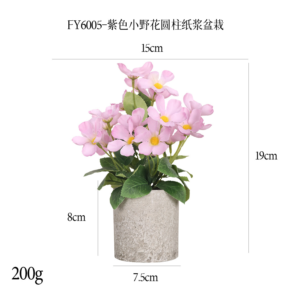 Más de 240 combinaciones populares de macetas con plantas verdes artificiales, decoraciones para el hogar, flores artificiales, bonsáis cilíndricos de pulpa de papel.
