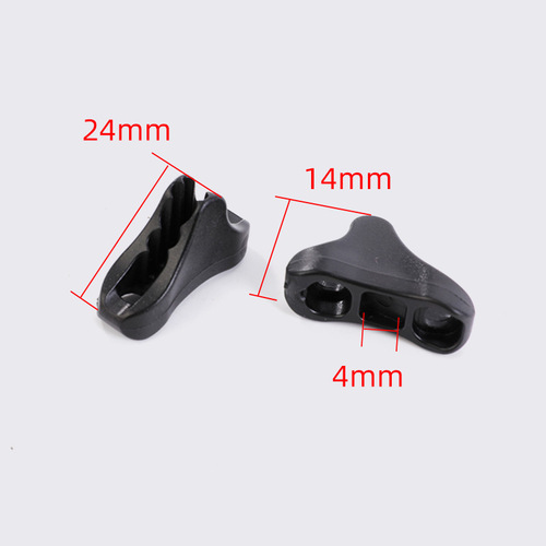 Open-air tent triangular plastic guy rope buckle black fixed buckle tent connection buckle outdoor camping fixing buckle