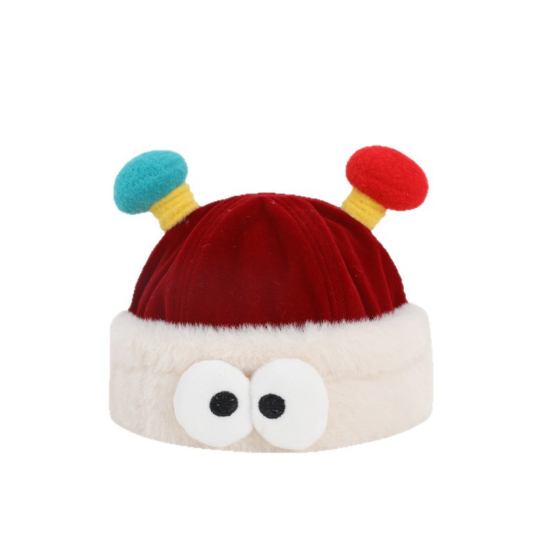 Baby Landmaster sombrero otoño-invierno engrosado sombrero de oído a prueba de viento para niños y niñas lindos leones de despertar gorras de peluche para bebés
