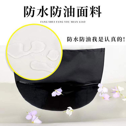 Cute cartoon Korean version of rainbow cactus, logo printable, household men's and women's kitchen, waterproof and oil-proof apron