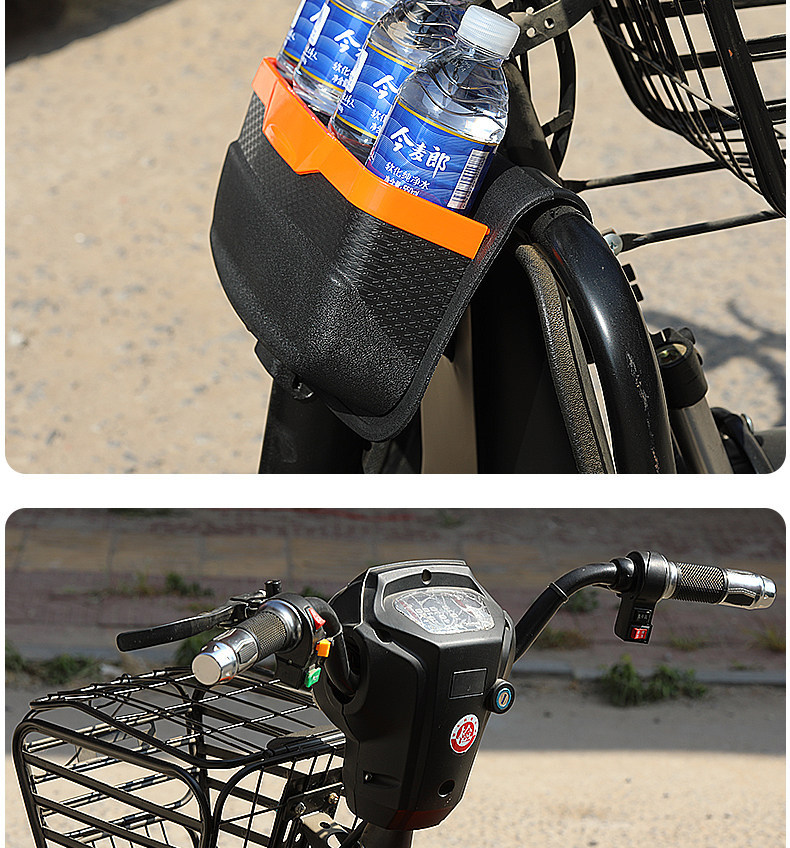 Electric Tricycle with Added Basket Storage Box, Storage Box for Delivery Vehicles, Modified Storage Box, Front Storage Box