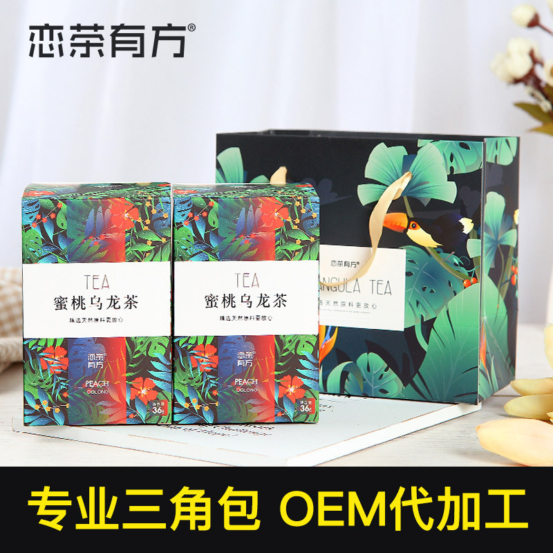 Чай Персиковый Улун в 2 коробках (с переносным чайником)