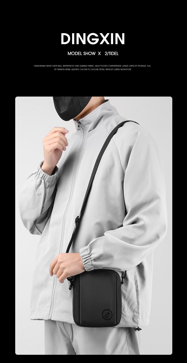 Men's crossbody bag with a high-end feel, small men's bag, travel bag, backpack, double-shoulder bag, multi-purpose men's crossbody bag Application Scenario