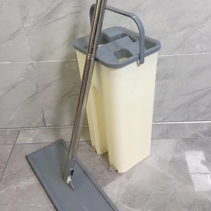 Mopo doméstico separación de aguas residuales Mopo seco y húmedo de doble uso raspado limpio Mopo perezoso