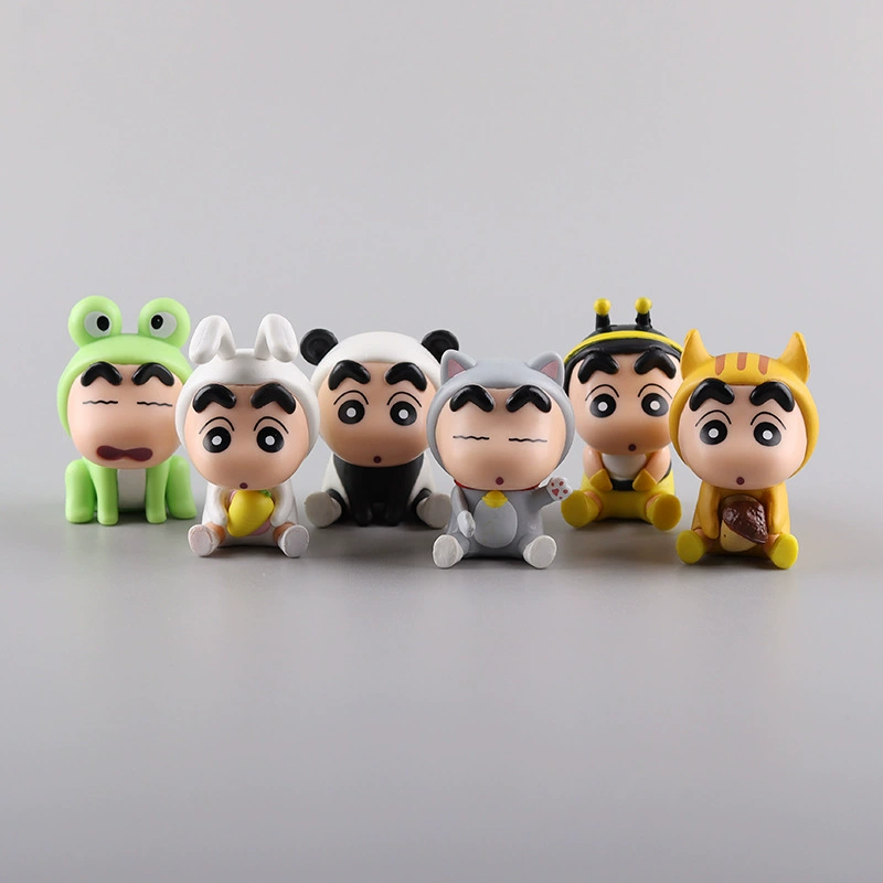 Милый мини-фигурка, кукла, настольная игрушка, лягушка, пчела, панда