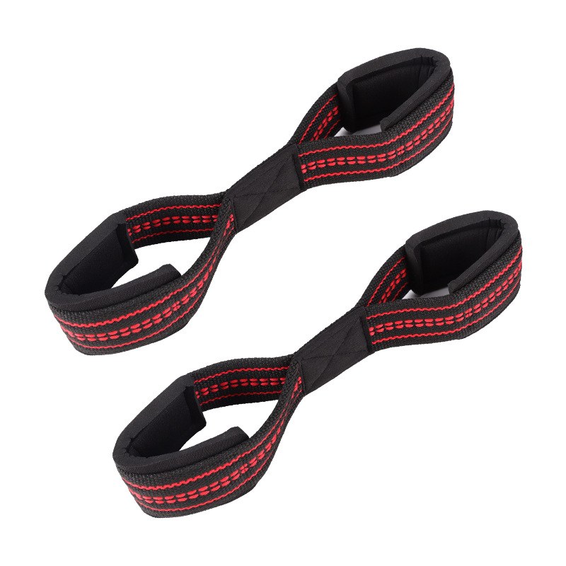Banda de agarre de colección transfronteriza Levantamiento de pesas de 8 palabras Banda de refuerzo de tirón duro de ocho palabras Pulsera de fitness Pull-up barra horizontal mancuerna