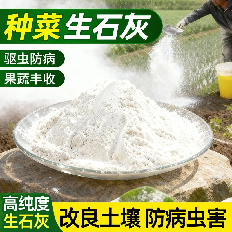 Special Lime Powder for Growing Vegetables, Calcium Carbonate, Sterilizing and Disinfecting Agent, Improving Water Quality, Improving Soil, Repelling and Preventing Insect Pests Special Lime Powder for Growing Vegetables, Calcium Carbonate, Sterilizing and Disinfecting Agent, Improving Water Quality, Improving Soil, Repelling and Preventing Insect Pests
