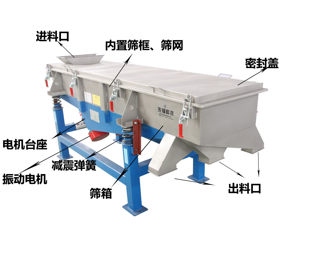 晟图机械煤粉煤块直线振动筛 处理量大矿用1030直线振动筛