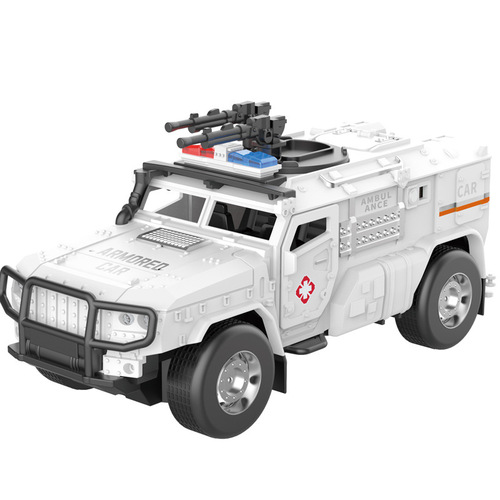 Children's Double Door Police Car Toy Inertia Car Small Car Gift for Boys and Girls Same as Original