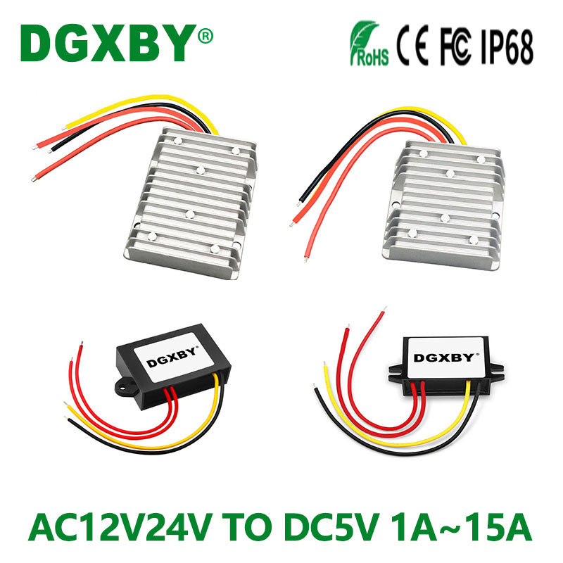 Ac12V24V to Dc5V1A~15A Ac to Dc Converter 10-28V to Dc5V Monitoring Power Supply Module Ac12V24V to Dc5V1A~15A Ac to Dc Converter 10-28V to Dc5V Monitoring Power Supply Module