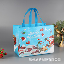 无纺布手提袋外卖打包袋彩色大号节日礼品袋包装袋圣诞节礼品袋子