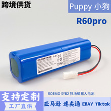 适用Puppy 小狗扫拖一体机器人R60pro智能家用吸尘器大容量锂电池